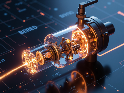 燃油滤清器产品侧面特写,圆柱形金属外壳,接口清晰可见,黑色背景突出产品轮廓